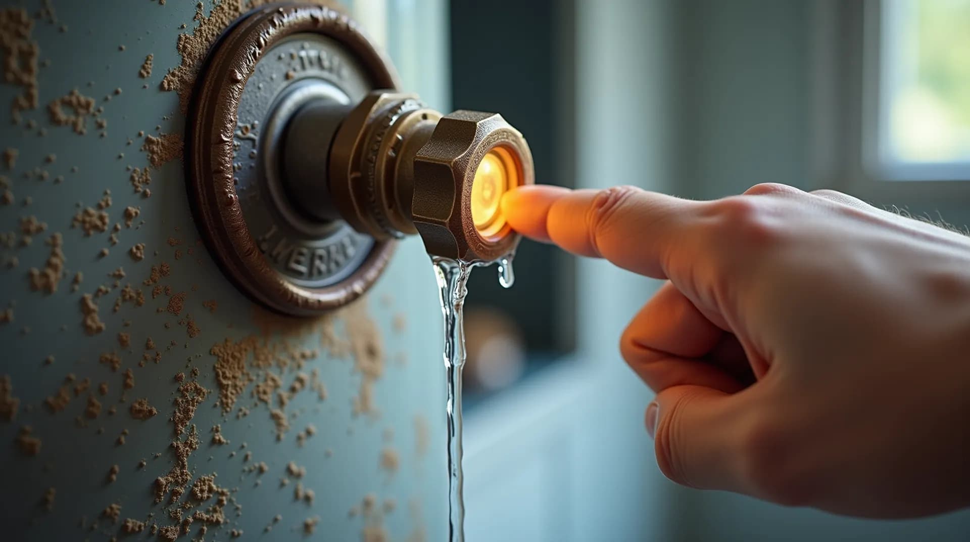 Image 1 pour l'article '5 signes...' : Eau rouillée sortant d'un robinet
