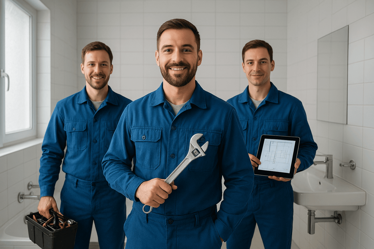 Artisan plombier à Rennes travaillant sur un projet